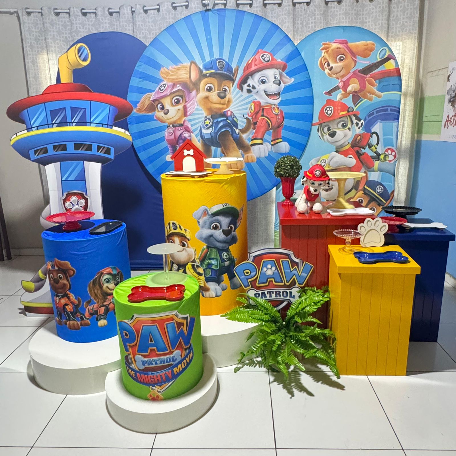 Decoração festa infantil Patrulha Canina Porto Velho