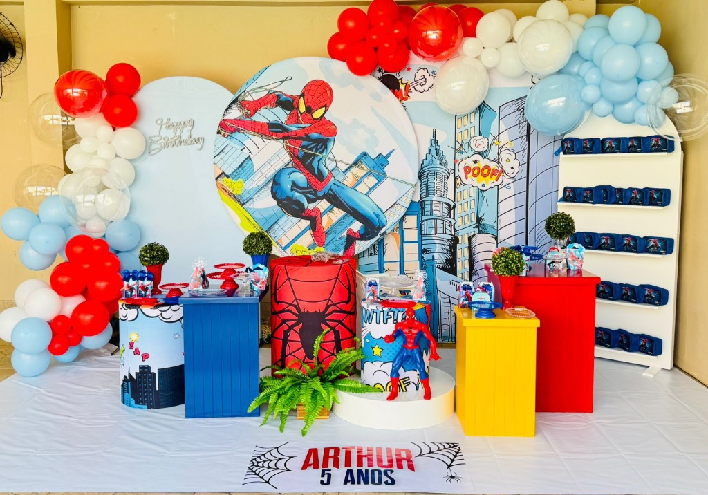 Decoração festa Homem Aranha Porto Velho