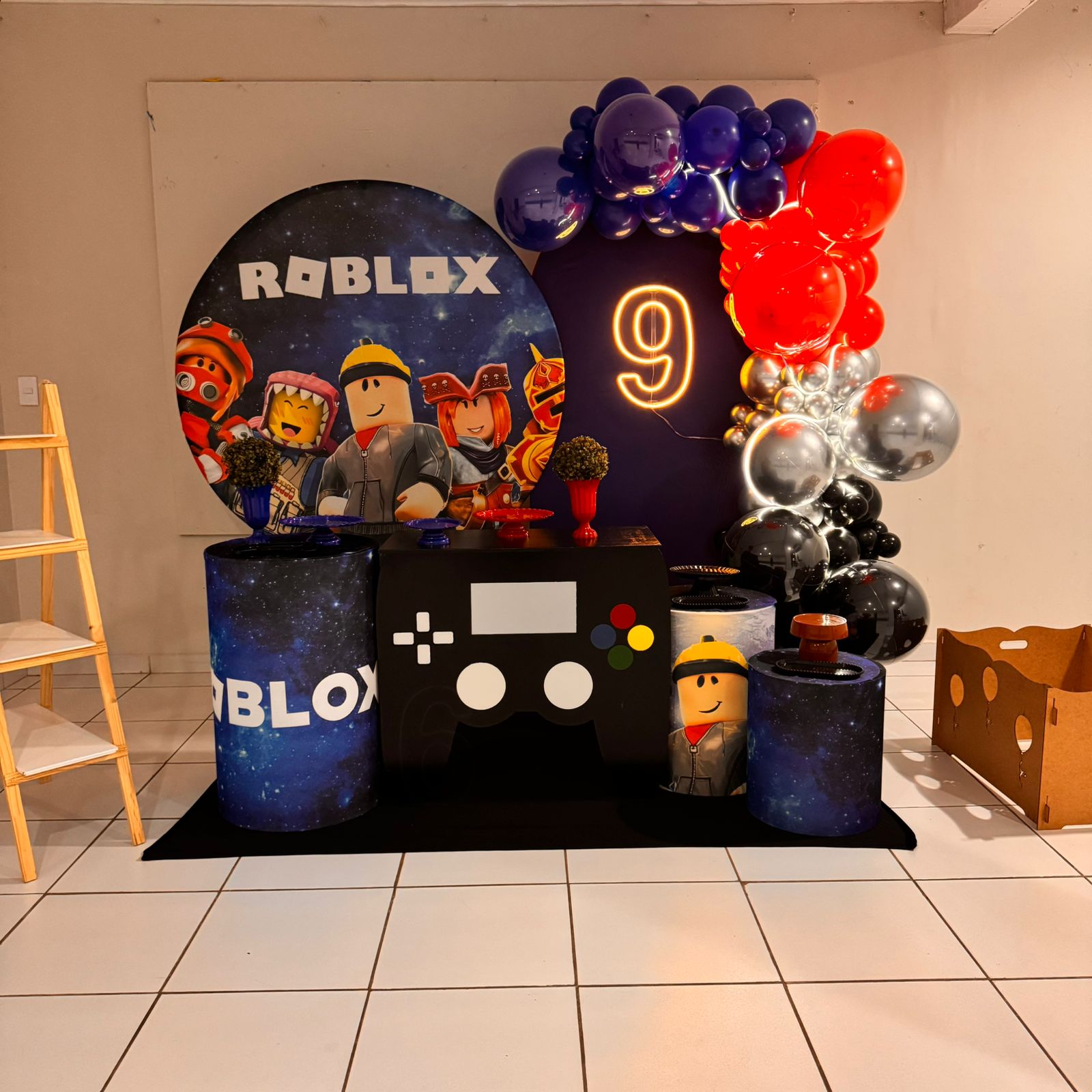 Decoração festa Roblox Porto Velho