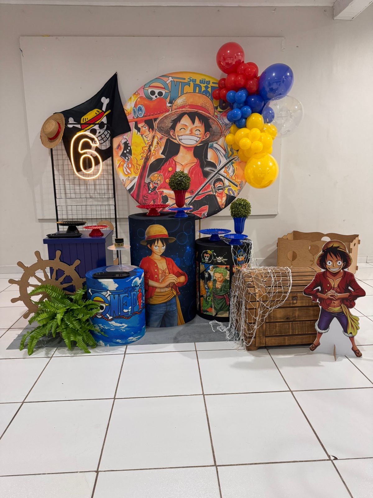 Decoração festa One Piece Porto Velho