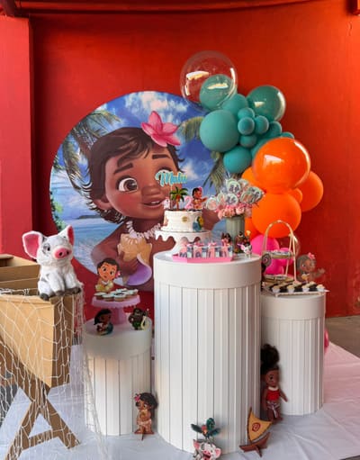Decoração de festa infantil tema Moana em Porto Velho